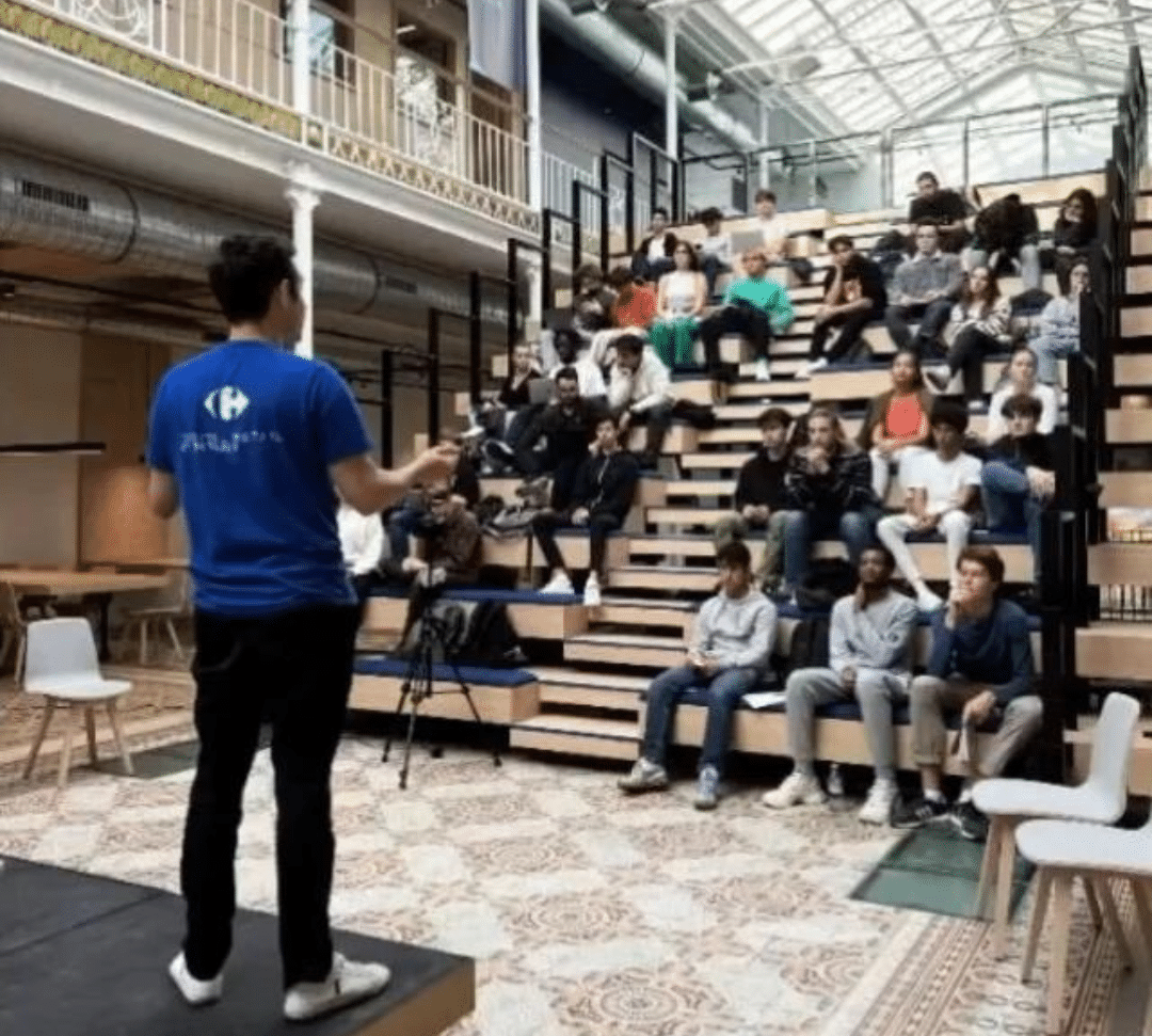 intervention d'un collaborateur Carrefour à Albert School