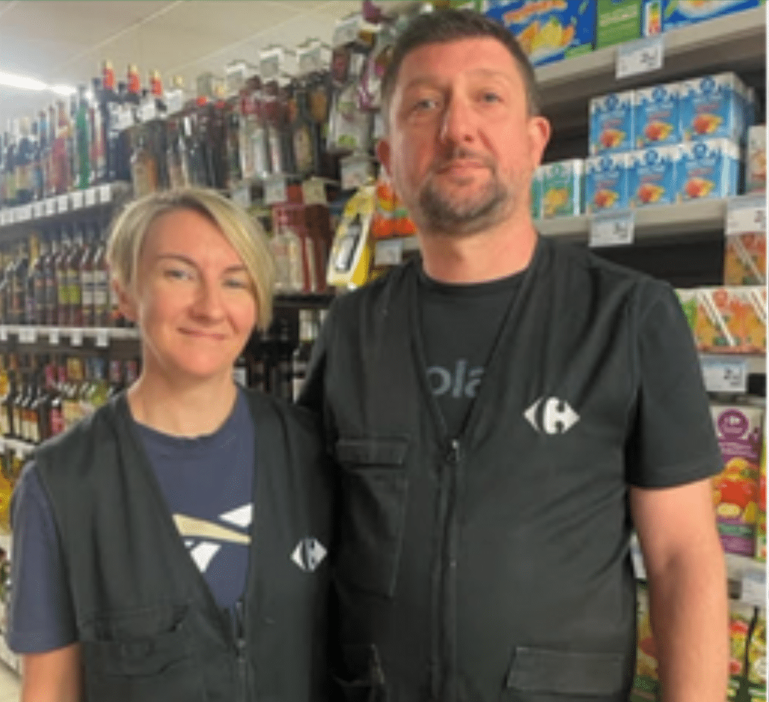 Couple de franchisés