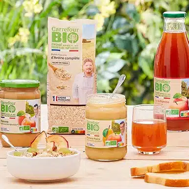 Différents produits Carrefour Bio