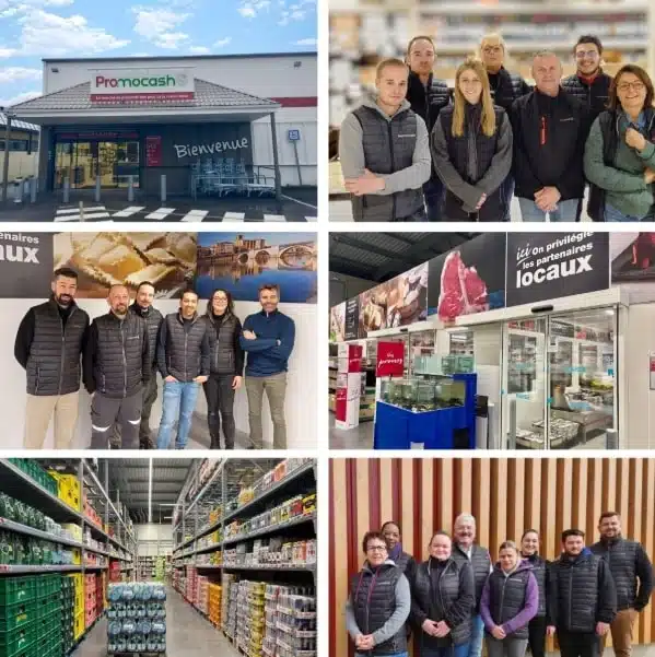 Collage de photos illustratif à l'occasion des 60 ans de Promocash