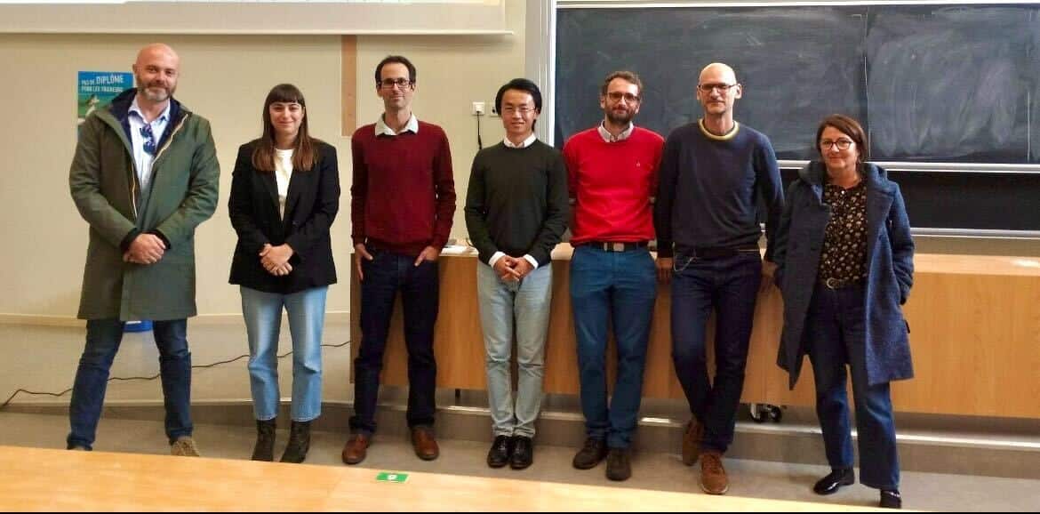 Photo d'Etudiants et intervenants à l'occasion du Défi IA en collaboration avec l'Université de Bordeaux