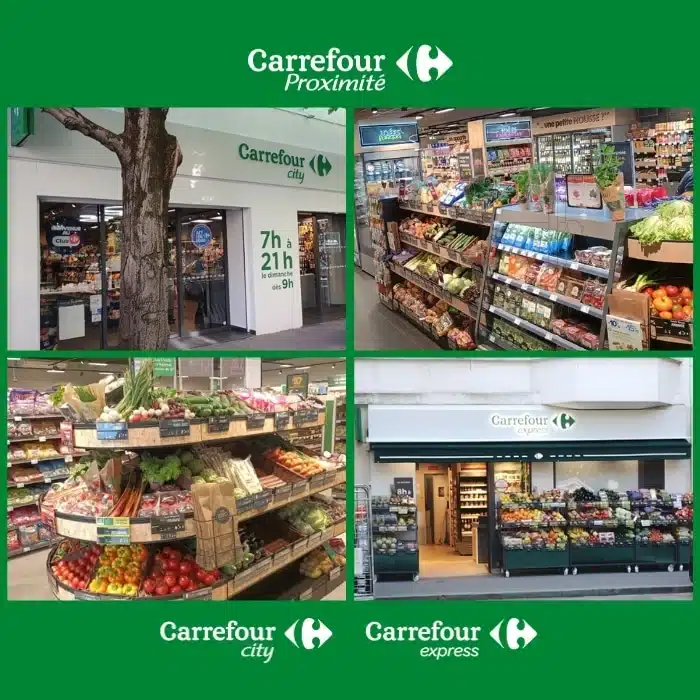 Visuel illustratif de deux réouverture de magasins Carrefour Proximité
