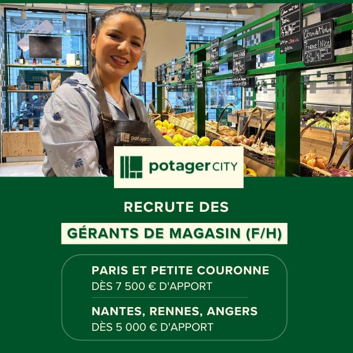 Visuel d'illustration pour le recrutement de locataire-gérants pour l'enseigne Potager City