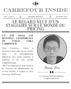témoignage de Yuran, stagiaire pricing